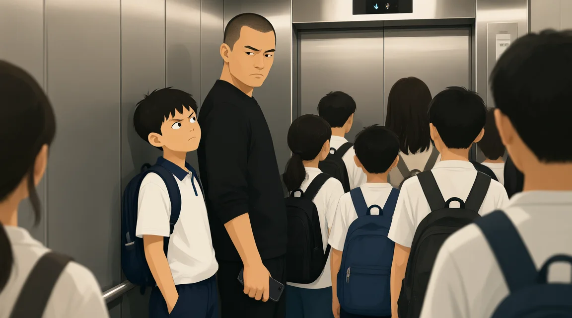 The Boy in the Elevator Who Glared at His Father