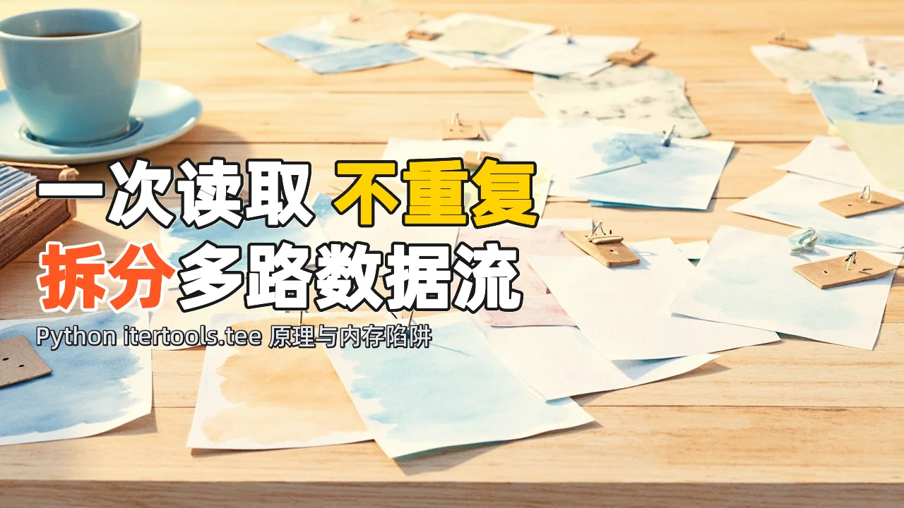用 itertools.tee 在一次读取中分出多条业务处理路径