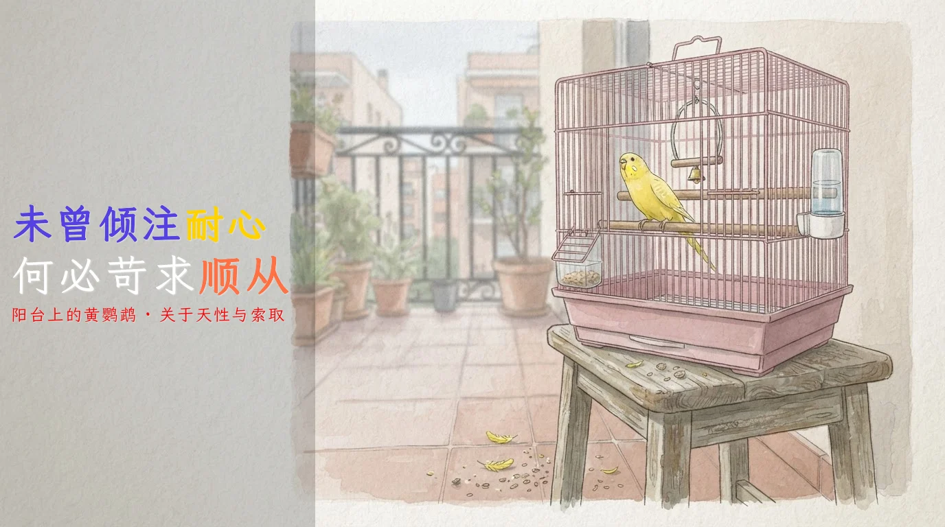 未曾施教的索取：阳台上的那只黄鹦鹉